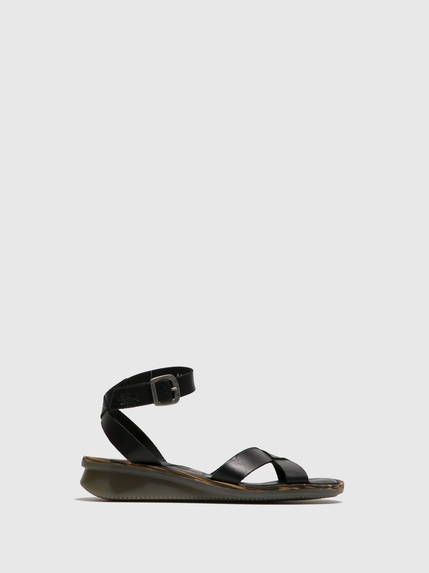 Fly London Ankle Strap Sandals CENI570FLY Black